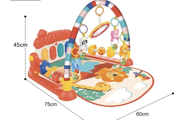 Baby Play Mat Educational Kids Carpets Music Rack Play Mat Puzzle Carpet Piano Keyboard Infant Playmat Gym