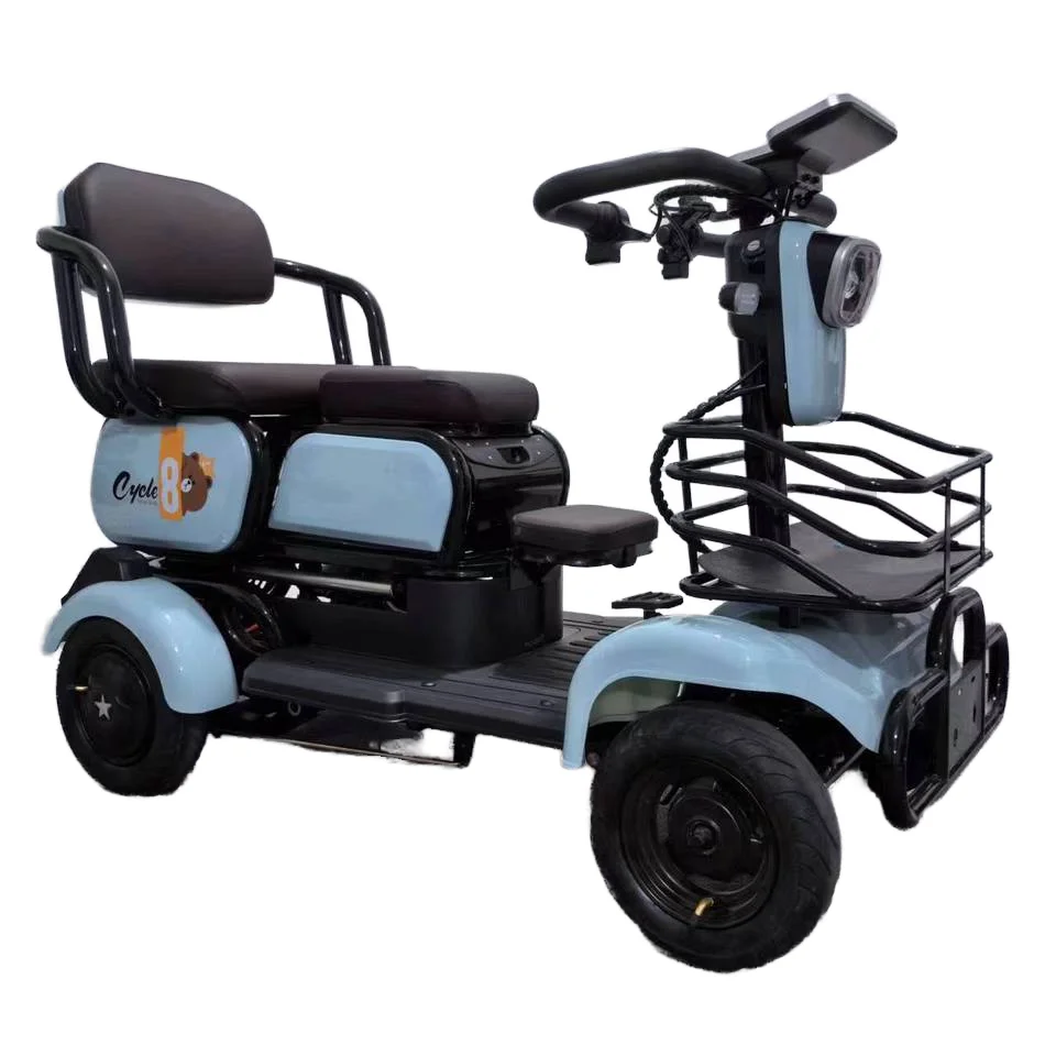800W motor electric four-wheeler red electric four-wheeler small size suitable for the elderly electric four-wheeler