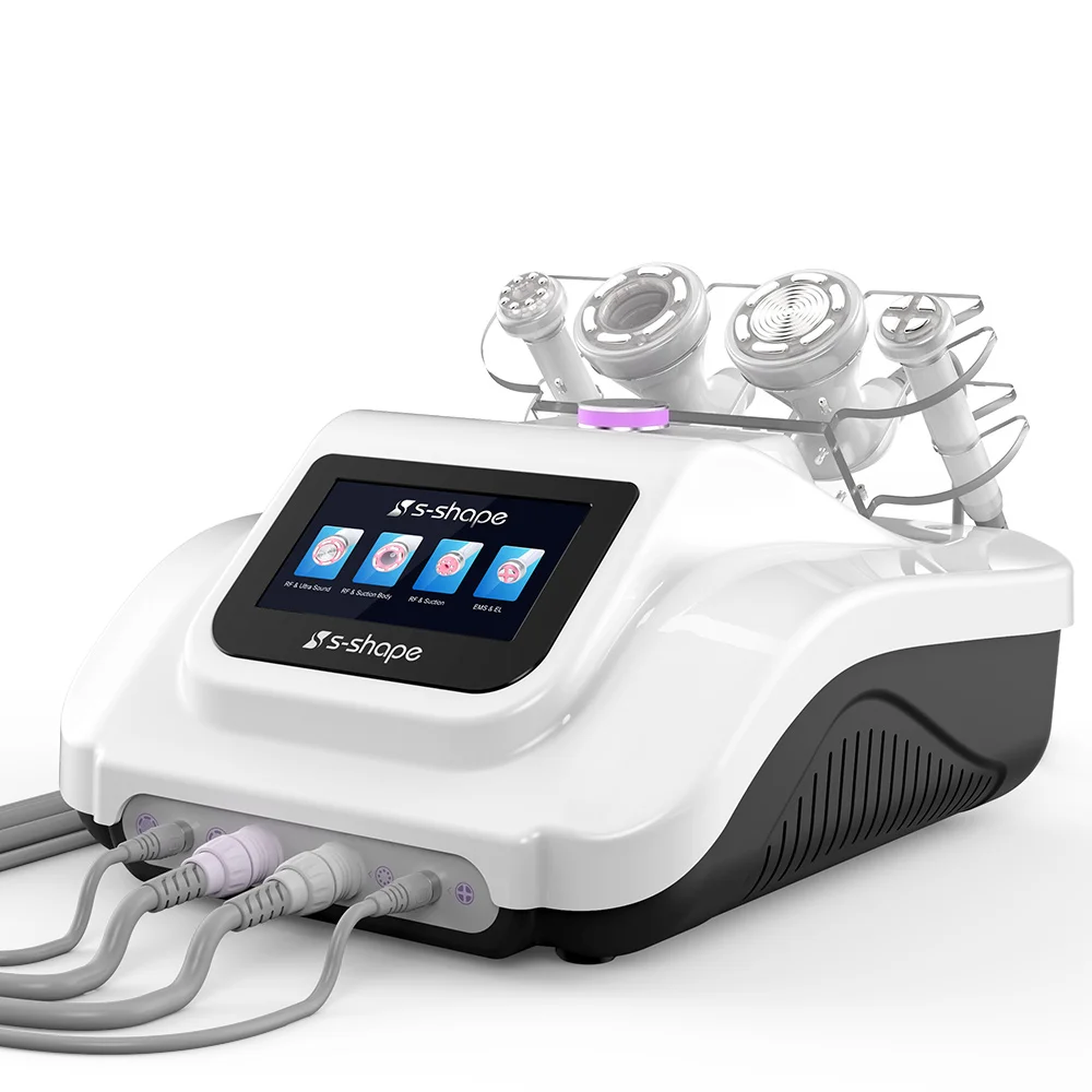 
High Quality 30Khz Ultrasound 2.0 Rf S Shape Ems Spa Cavitation Machine 