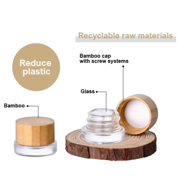 50ml Empty Glass Can Cream Tin Containers Cosmetic Cream Jar Packaging Canister