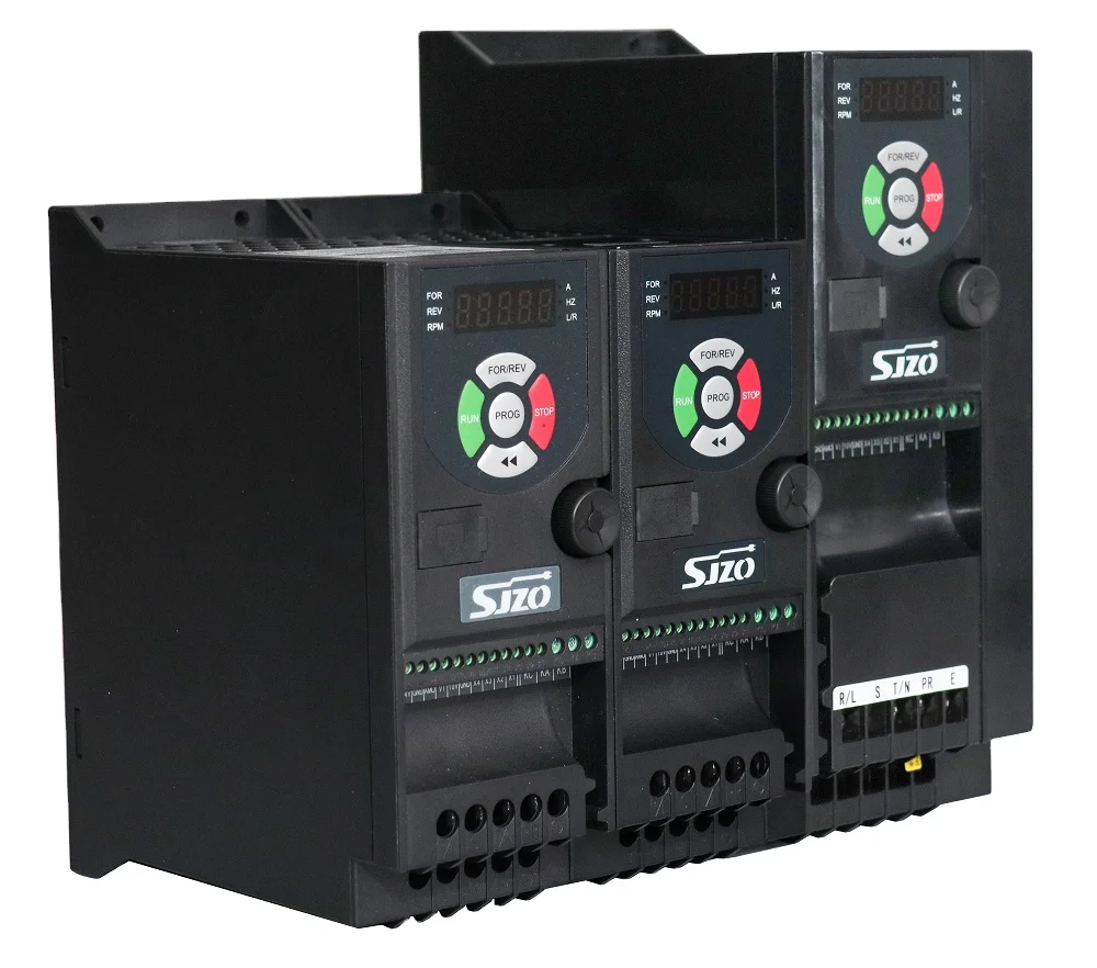 SJZO all new high performance frequency converter ac drive vfd  soft starter 220V single phase 1.5KW 7A current -ZQ200M-1R5G1B