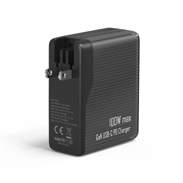 Foldable US plug 100W PPS PD 3.0 GaN wall charger Laptop USB C charger for Galaxy S22/S21 series and phone 14/13/12 and more