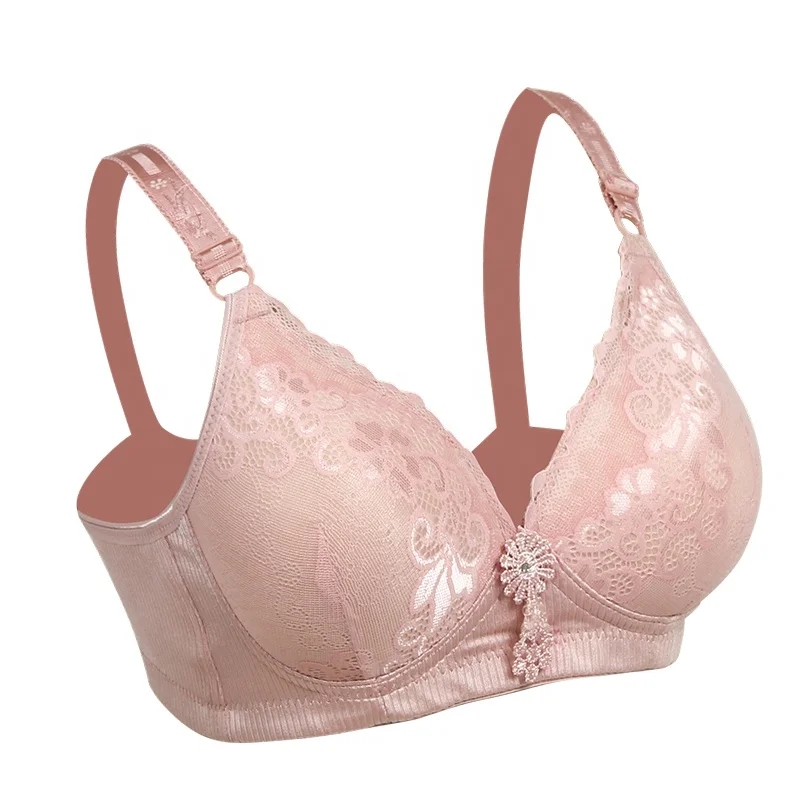 Wholesale soft lace hot bra cotton wireless women soft cup push up bra