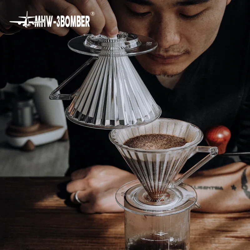 Wholesale MHW-3BOMBER Elf Dripper PC Coffee Filter 1-2 Cup Professional Home Barista Espresso Filters