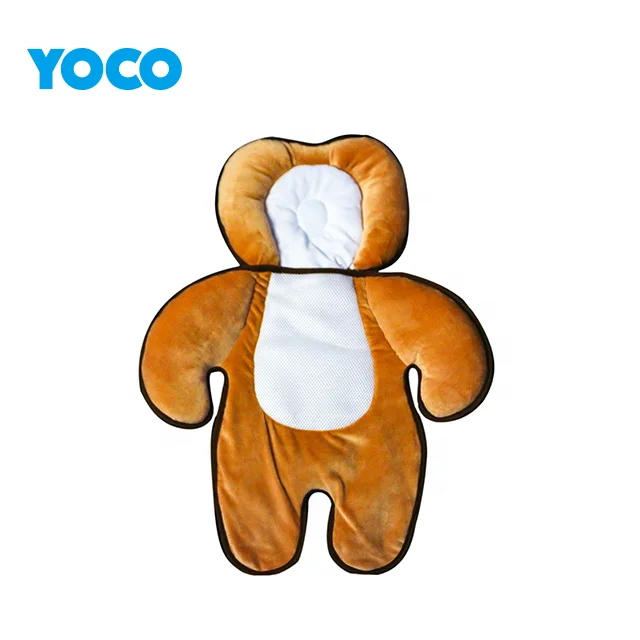 Двусторонняя опора для головы и тела, детская подушка для коляски, детское сиденье для автомобиля, обеспечивает комфорт круглый год