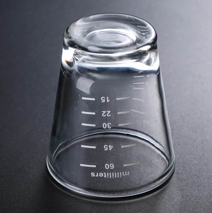 High Borosilicate Glass Measuring Cup Set-V-Shaped Spout Glass Measuring Beaker for Kitchen or Restaurant, Easy to Read