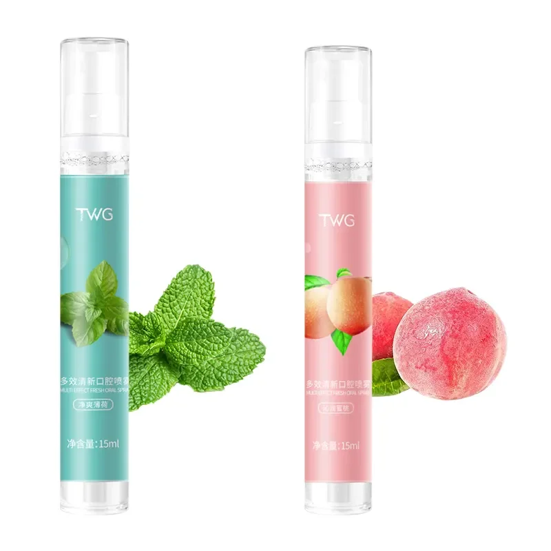 Portable 15ml Oral Care Breath Spray Freshener Mint Mouth Spray for Bad Breath