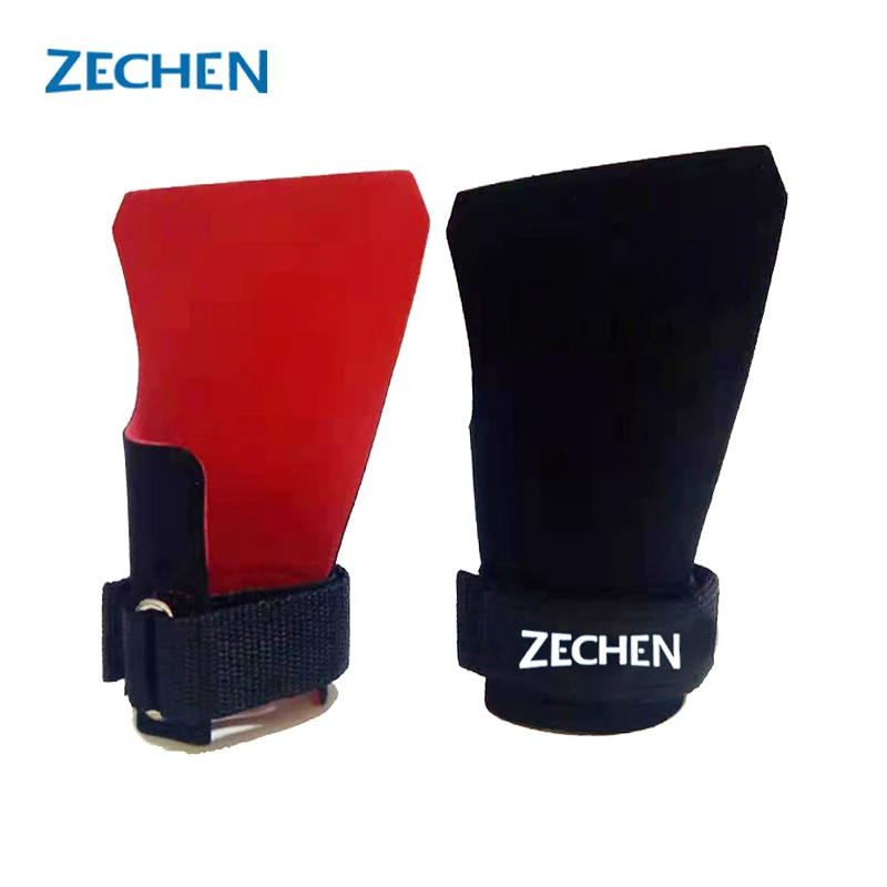 Microfibre leather gymnastics fingerless hand grips for cross fit