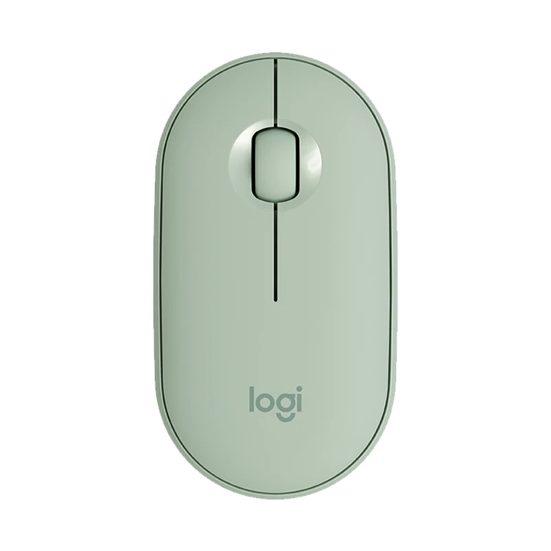 Original Logitech Pebble M350 Green Silent Slim Quiet Click Usb Office Business Ergonomic Mini Computer Wireless Gaming Mouse