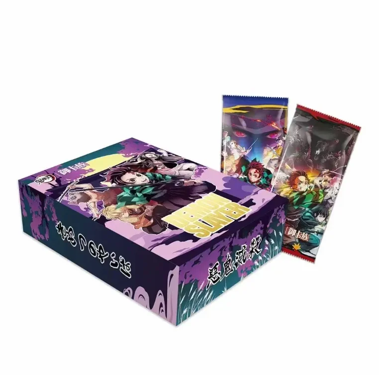 Demon Slayer Cards Infinite Train SSP Card Diamond Rare Tanjirou Kamado Nezuko Character Collection Card Kids Toy Xmas Gift