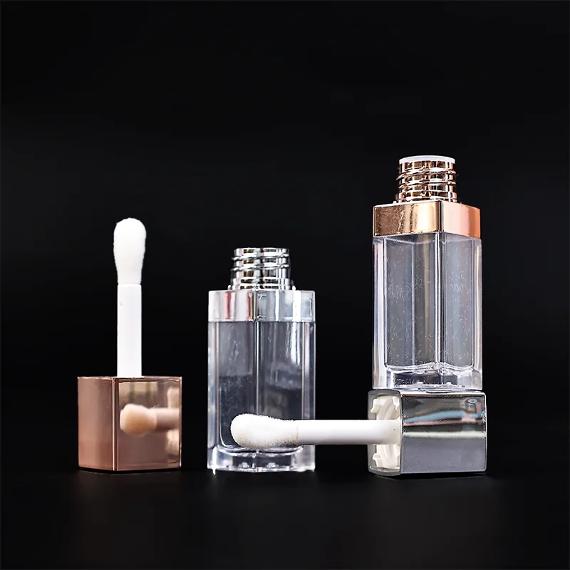 Mini Cosmetic Lip Gloss Tubes Square Clear Empty Lipgloss Tubes Lipsticks Packaging Bottle container tube