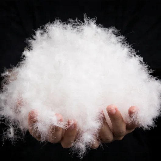 
95% washed pure white big cluster duck down with high filling power American standard 