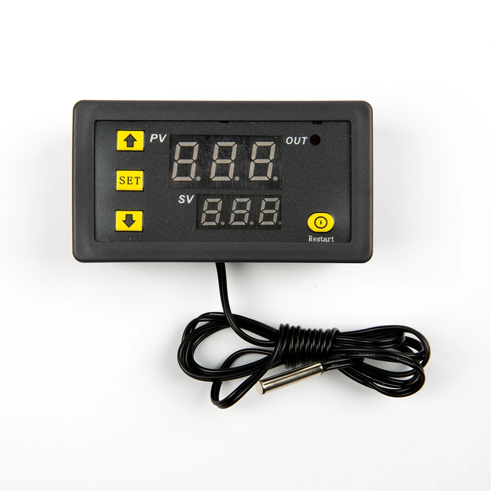 W3230 24V Digital Temperature Controller Thermostat Control Switch Sensor Meter With 1M Cable