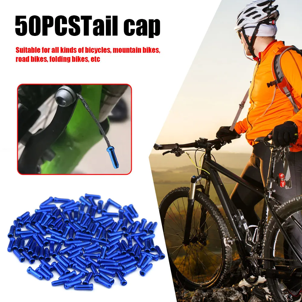 Cycling Bike Brake Cable Tips Crimps MTB Bicycles Derailleur Shift Cable End Caps Aluminum Alloy Cycling Supplies