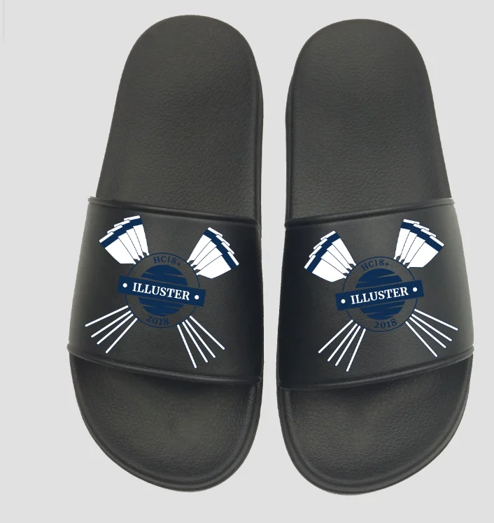 2020 Summer Slipper Hot Selling PVC Custom Printing Logo Slipper Custom Embossed Logo Sliders