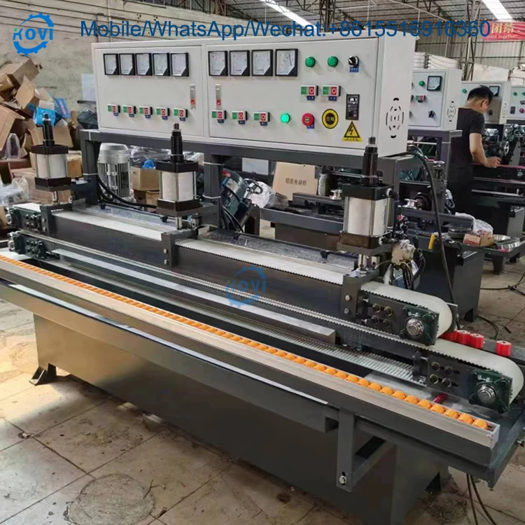 Stand 8 motor edge glass double edger grinding beveling machine glass mirror edge chamfering beveling polishing machine