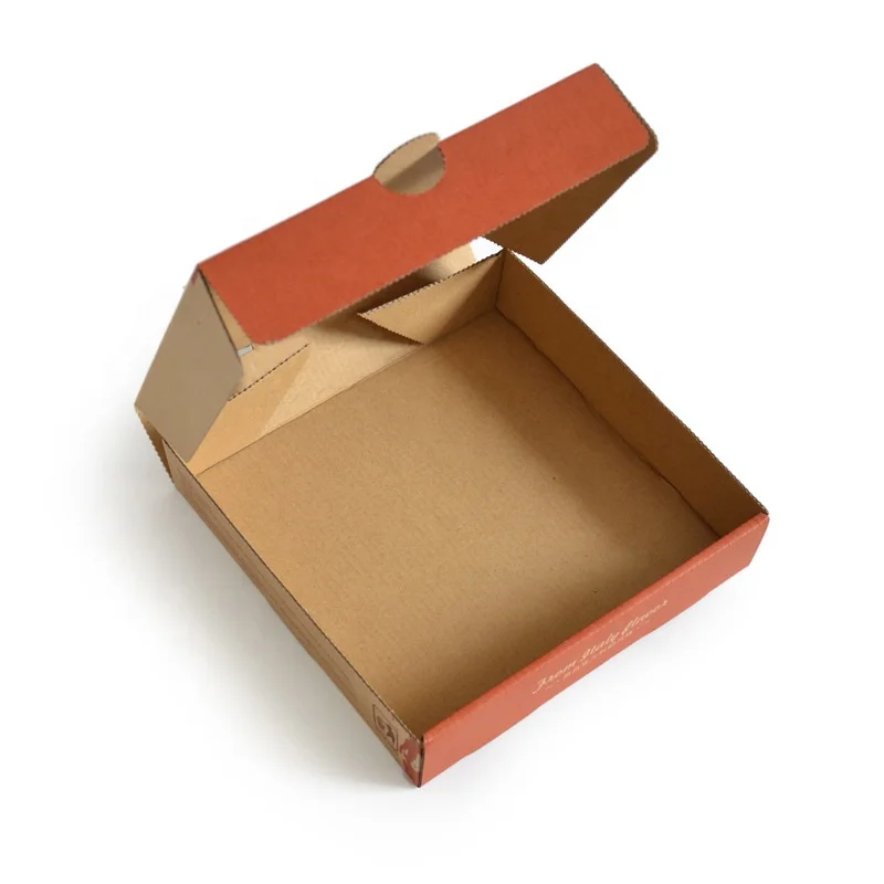 Wholesale Cheap Pizza Box Custom Pizza Packing Box Printed Logo Portable Reusable Corrugated Delivery Pizza Karton Free Sample