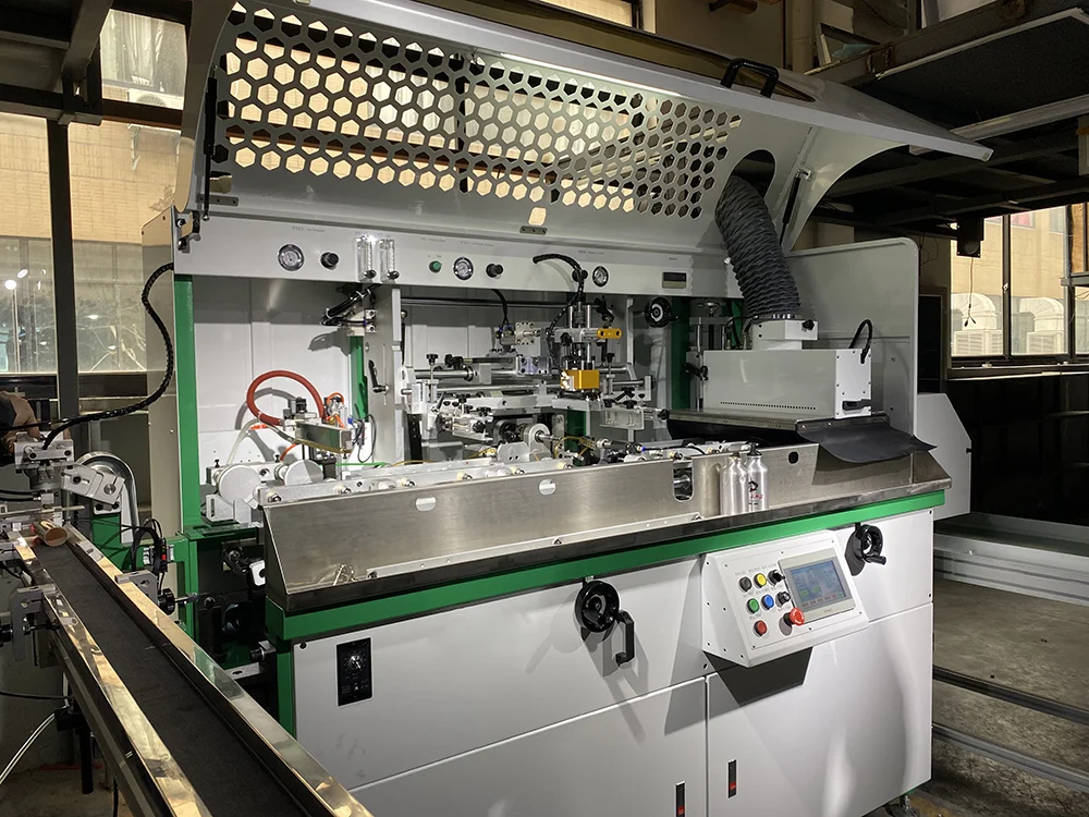 taoxing 4 color Automatic loading and unloading UV curing screen printing production line