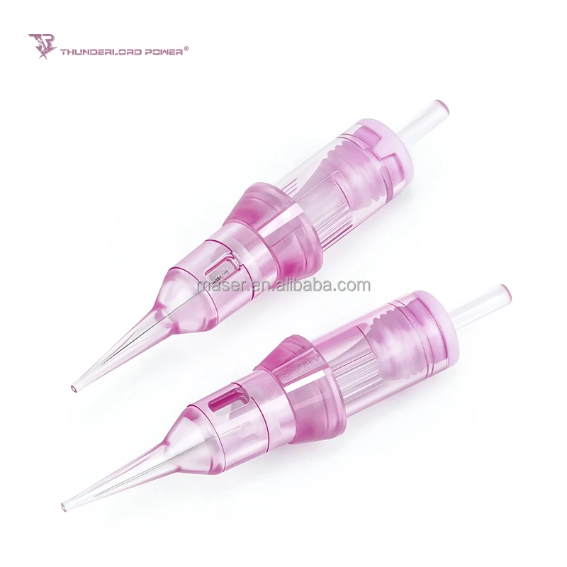 New Pink Thunderlord Universal Permanent Makeup Cartridge Needles With Membrane Eyebrow Microblading Agujas Tattoo Cartridge