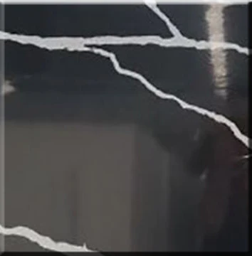 
Factory price black quartzite slabs with white veins 