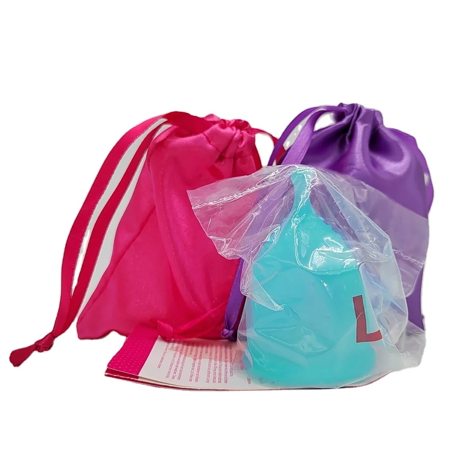 Several colors for menstrual cup bag and drawstring bag menstrual cup
