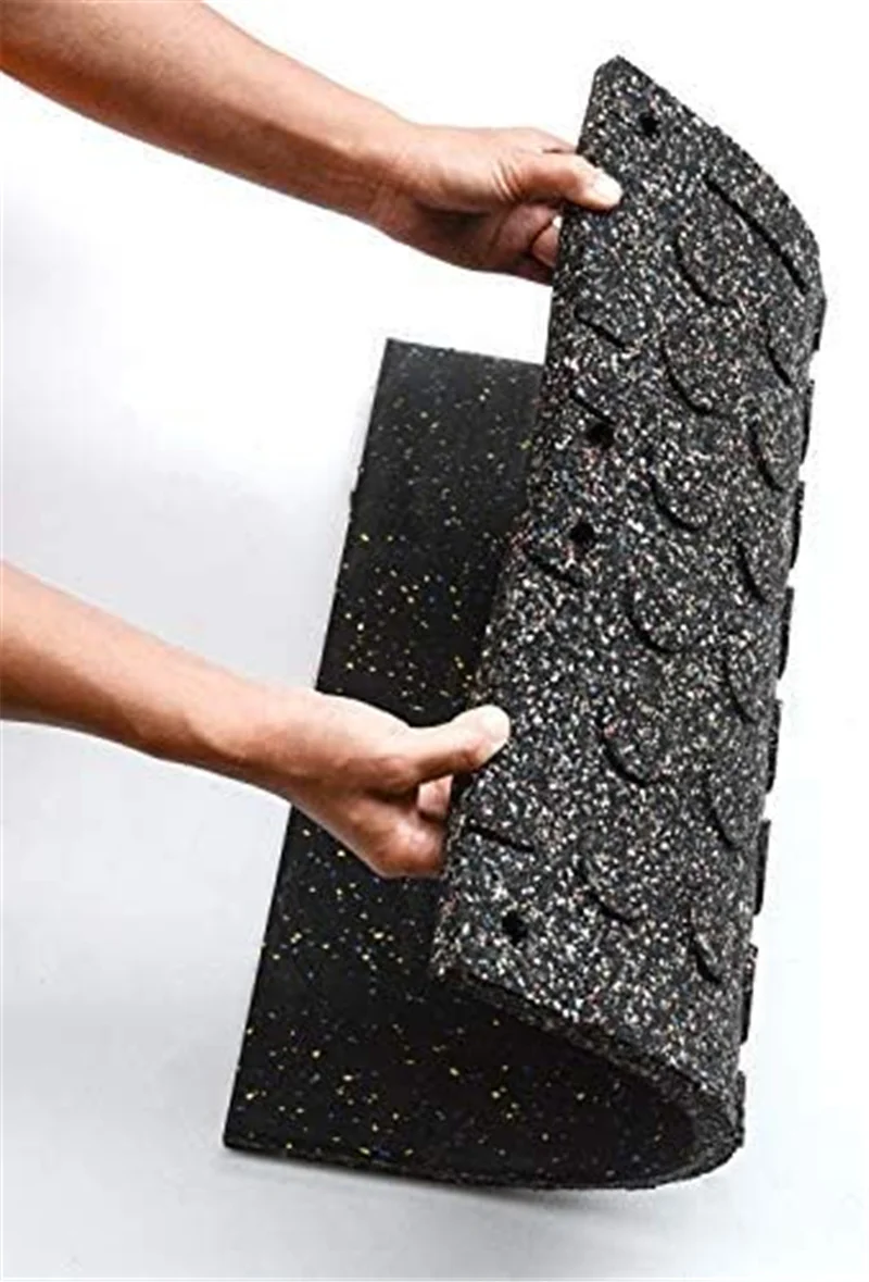 Elastic Weight Lifting Gym Rubber Flooring Tiles Gym Rubber Floor Mat With EPDM Granules