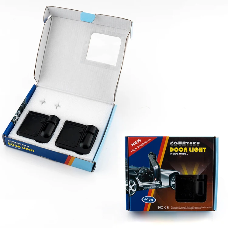 Car-styling Universal Wireless Car Door Led Welcome Projector Logo Ghost Shadow Night Light Car Accessories for Lada