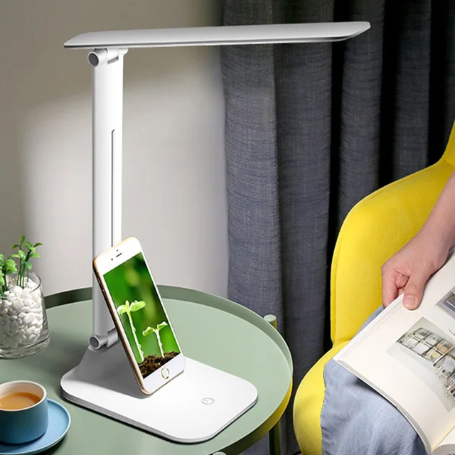 
KLT table lamp with usb port 3 brightness modern home led desk light usb 
