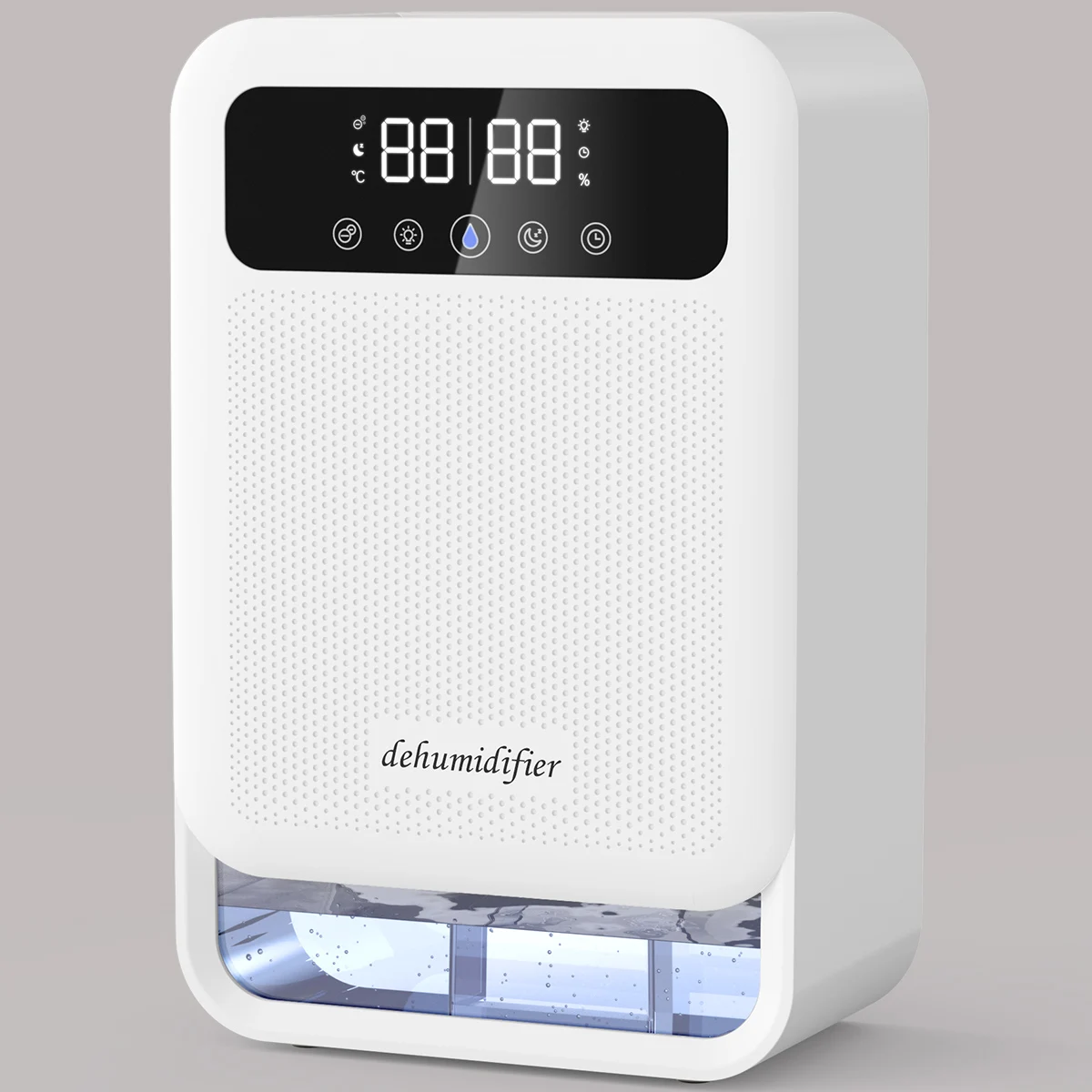 Dehumidifier for Home bathroom Bedroom with Auto Shut Off, 7 Colors LED Light for Office, Garage, Basement with air purifier