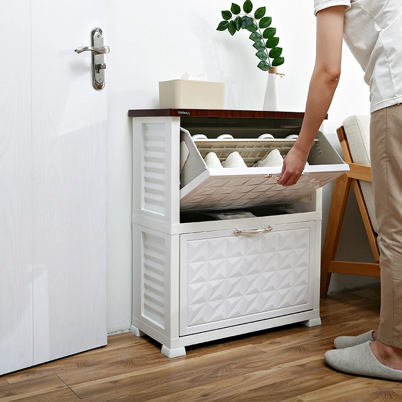 Slim outdoor shoe cabinet furniture modern storage