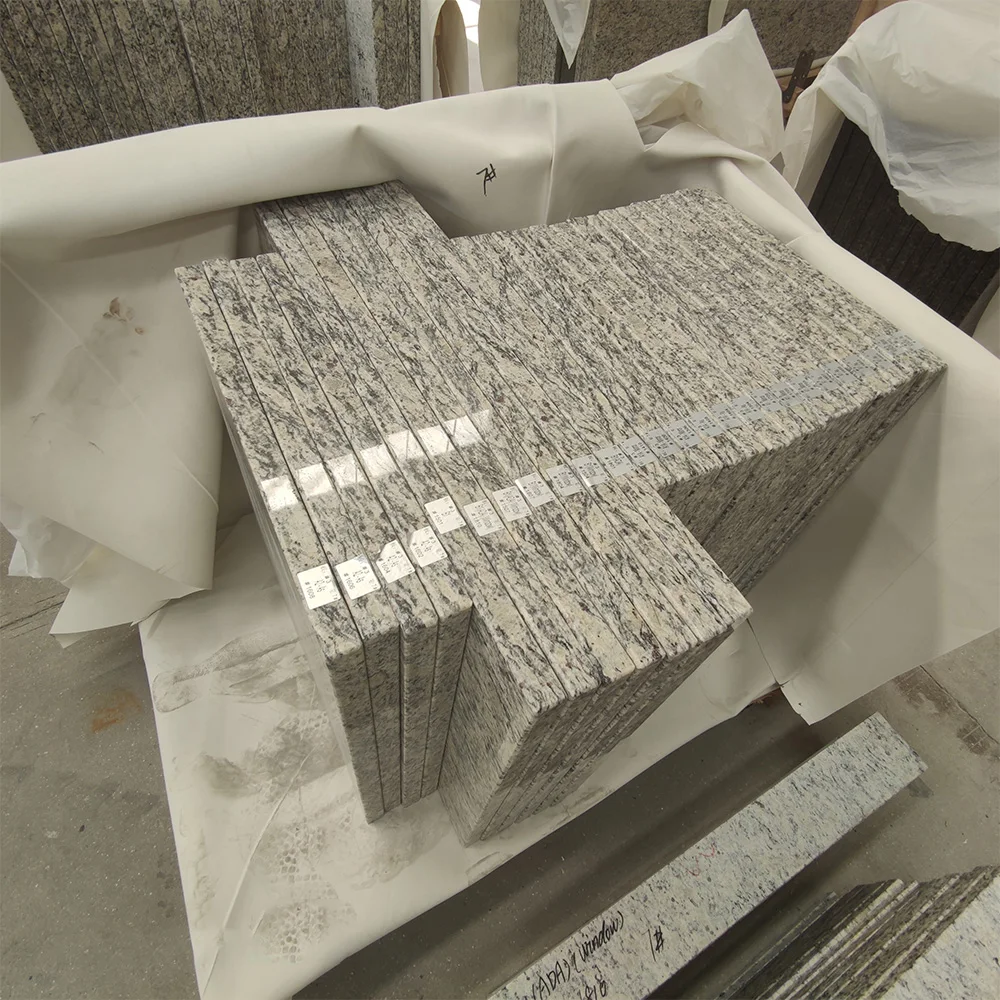 WFCM Prefabricated Black blue Brazil Gold Luna Pearl Granite Labradorite Quartz Polished Kitchen Worktop Countertop Stone Island