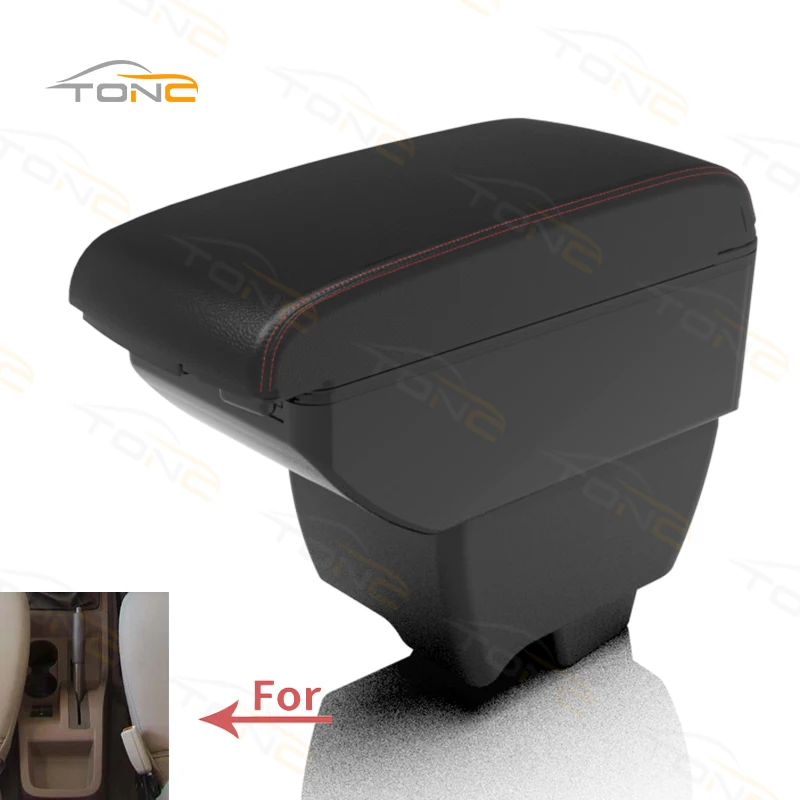 TONC Center console armrest box for Mahindra Bolero, featuring a fresh design, dual-layer storage, USB charging and cup holder