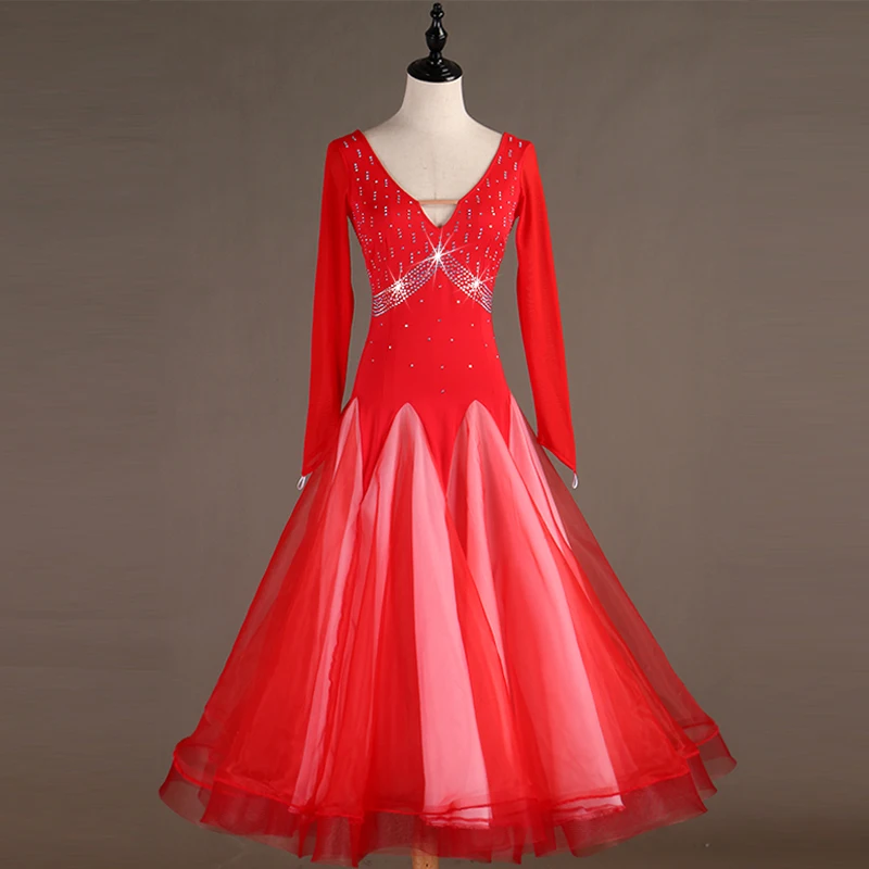 ARMQ080 Factory price wholesale high quality ballroom competition dancing dress
