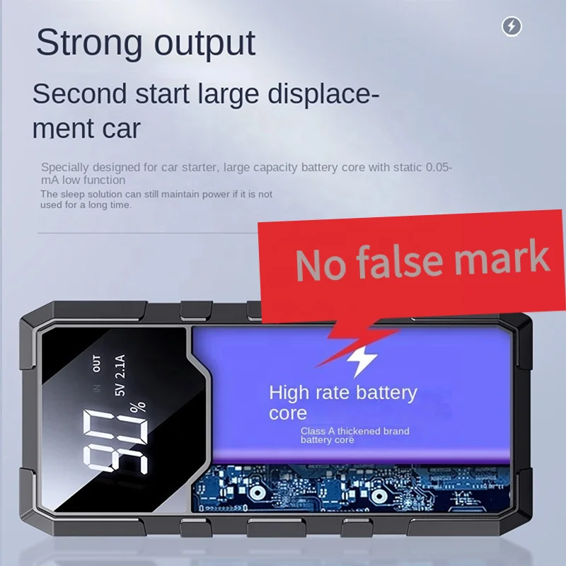 12V 29800mAh Car Jump Starter Portable Battery Charger Multi-Function 800A Jump Starter