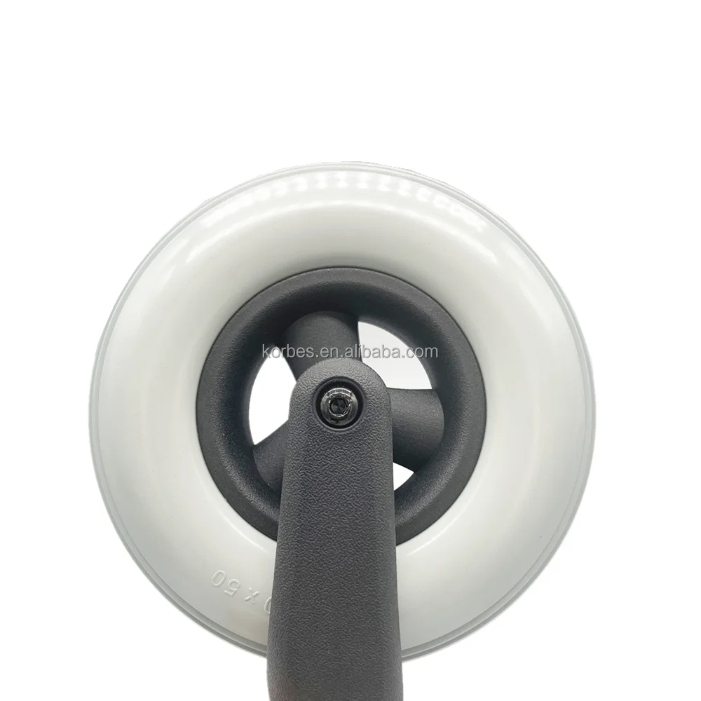 8 inch ANTI-SKID Stroller Wheel Plastic PU foam Wheel Wheelchair Front Rear Wheel