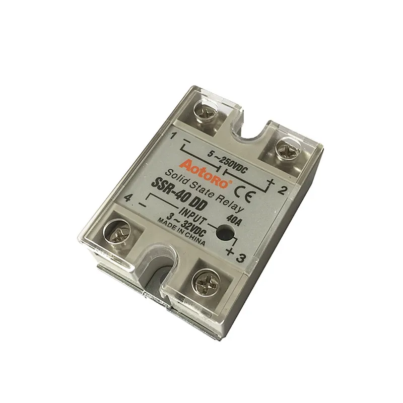 SSR-40DD single phase ssr solid state relay 10a 40a DC control DC