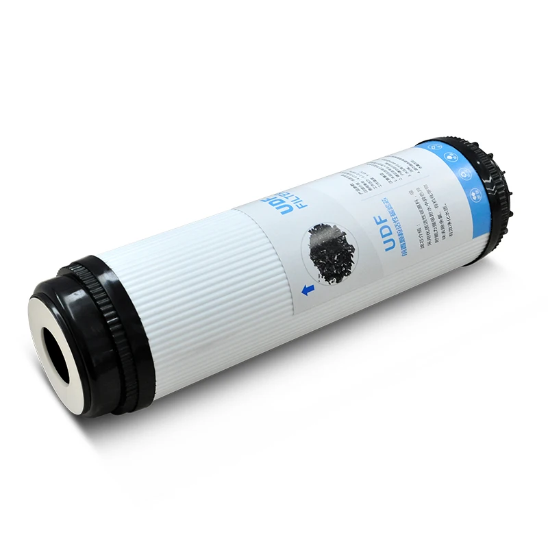 10 Inch UDF Block Charcoal Active Filtro GAC Granular Activated Carbon Filter Cartridge