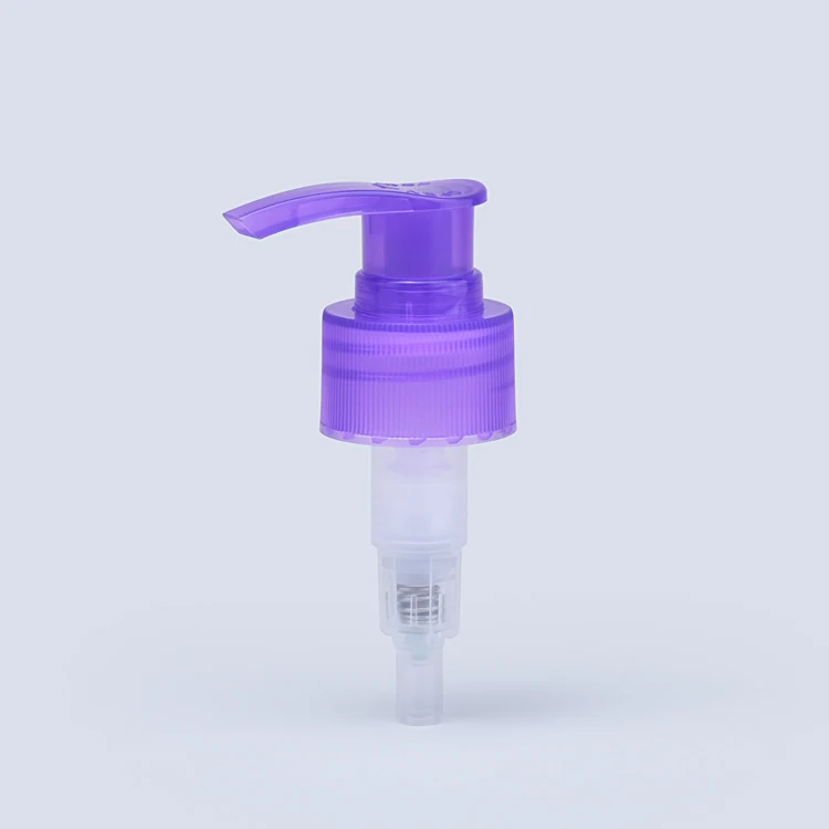 New Style 28/410  purple plastic body lotion pump