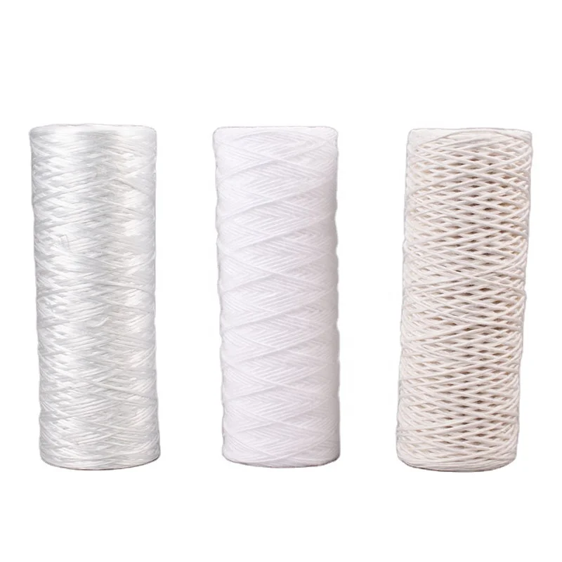 10 inch 5 micron cotton pp core string wound water filter cartridge