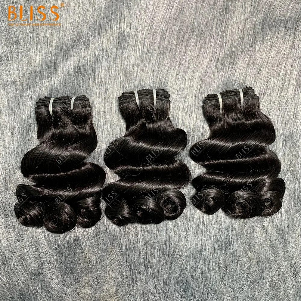 Bliss Cheap price beti curl natural human virgin brazilian 8A 3 bundles 3 in 1 hair set hot sale in Nigeria Gabon South Africa