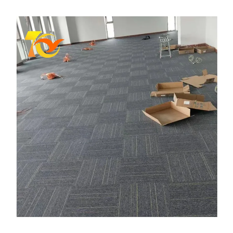 High Quality Bitumen Backing Office Commercial Carpets Suitable Billiard Rooms Cinemas Carpet Tiles