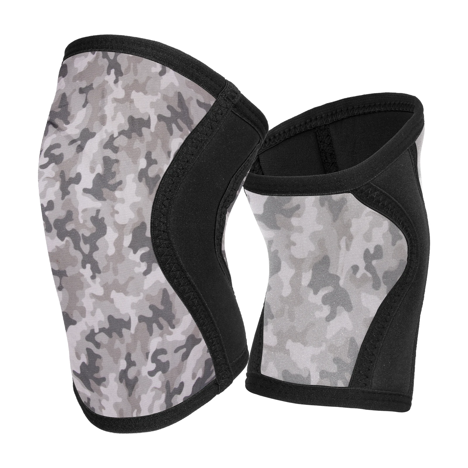MKAS Gym Strong Knee Wraps Support Brace Men Outdoor Weight Lifting Knee Sleeves Neoprene 7Mm Powerlifting Knee Support