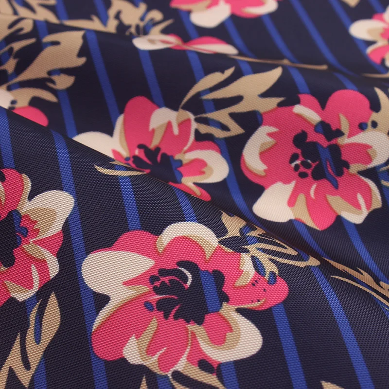 High Quality 300D FDY Oxford Big Flower Print Fabric For Apron