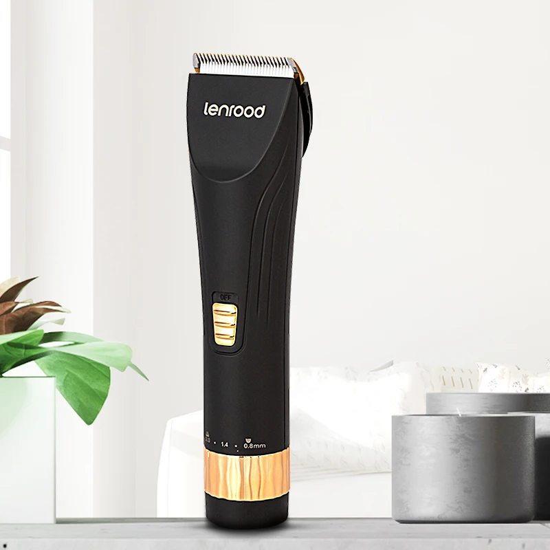 Lenrood LR-X5B New Design Adjustable Cutter Head  Doulble Lithium Battery Electric Hair Trimmer Hair Cut Machine