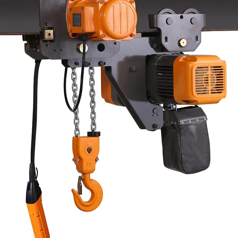3 ton double Chains electric hoist hook Operation type Low clearance IP55 electric hoist