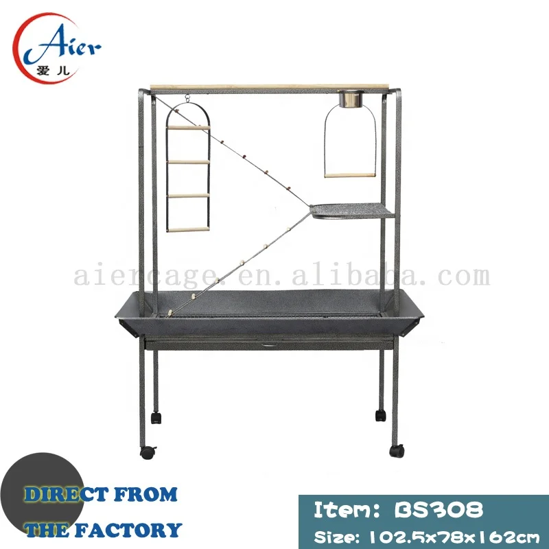 Wrought Iron Cages Breeder Accessories Acrylic Finches Hanging Stand Folding For Birds Breeding Flight Extra Large Bird Cage