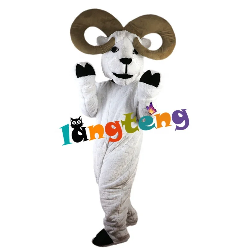 747 Characteristic Furry Mascot Party Christmas White Goat Antelope Mascot Costumes