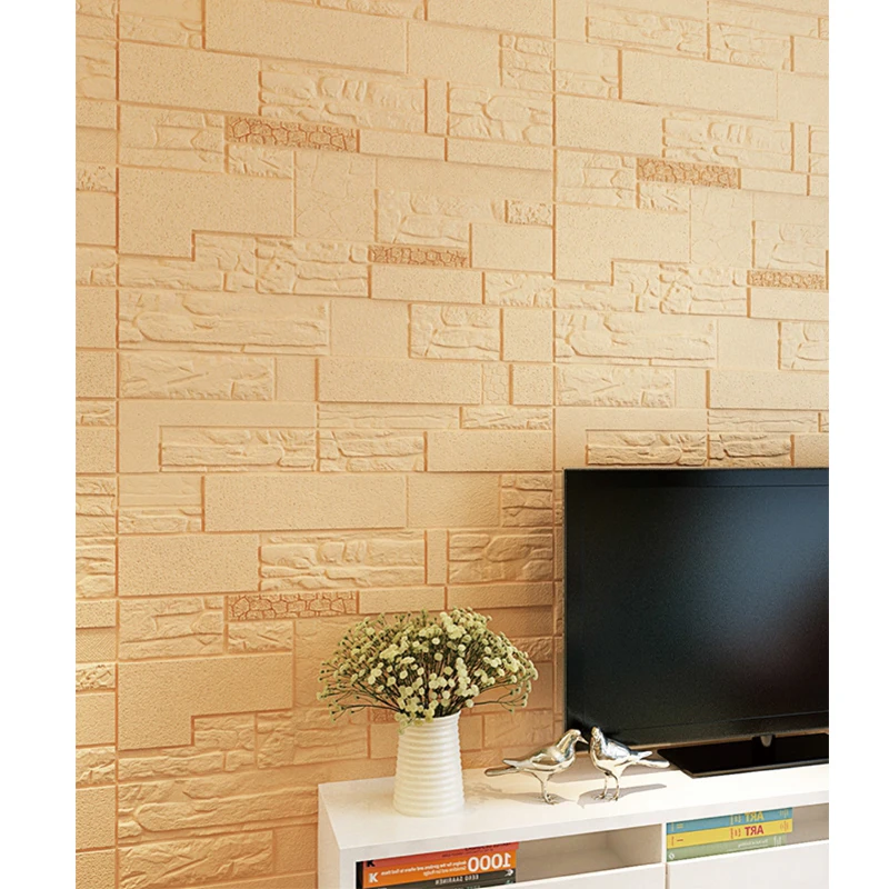 Новейший дизайн, водонепроницаемые настенные кирпичные 3d-наклейки из пенополиэтилена, панели, обои, самоклеящиеся декоративные 3D-обои из кирпича