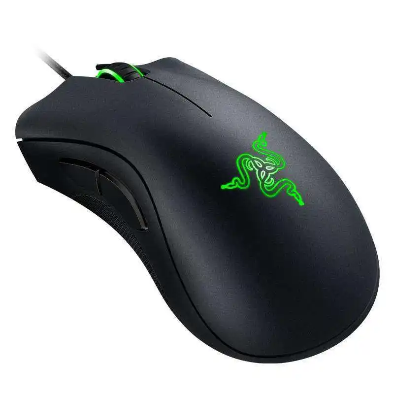 In Stock Razer Deathadder Essential 6400 DPI Optical Usb Silent RGB Laptop Pc Mous Ergonomic Gamer Wired Computer Gaming Mouse