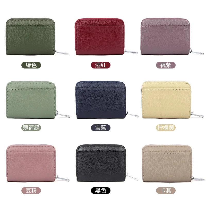 Hot Sell Short Style leather cute pocket wallet card holder for woman Coin Purses Bag Girl Small Lady Wallet Credit Card holder